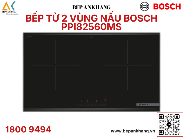 Bếp từ đôi Bosch PPI82560MS Seri 8 - Thương hiệu Đức